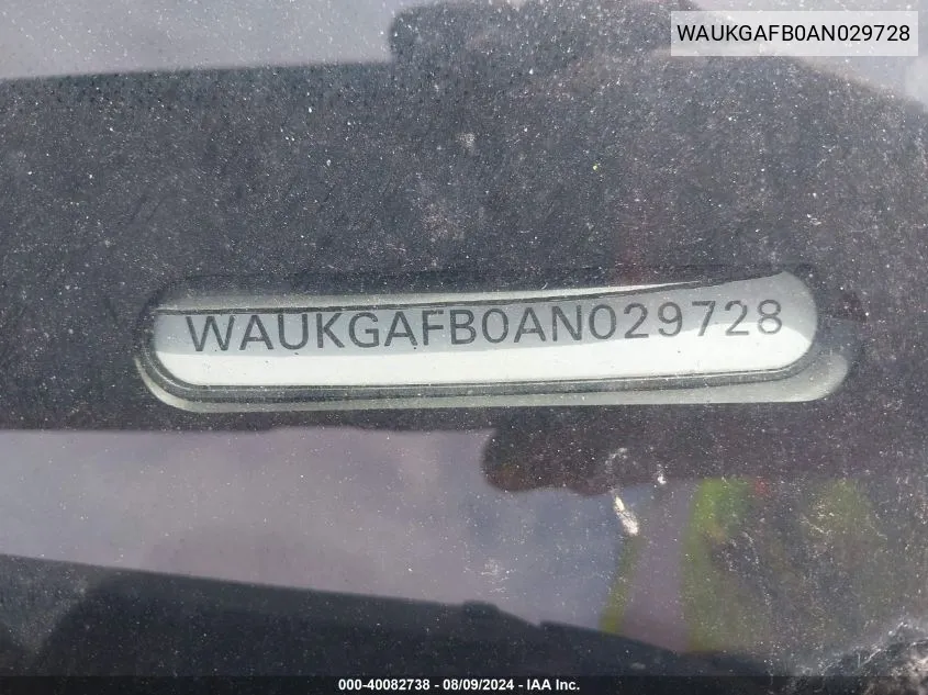 WAUKGAFB0AN029728 2010 Audi A6 3.0 Premium