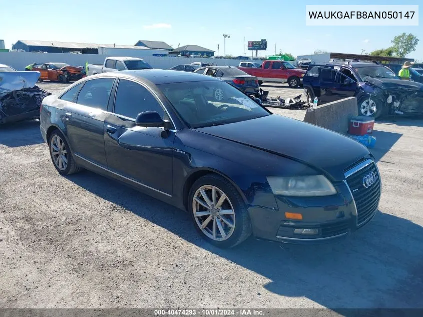 2010 Audi A6 3.0 Premium VIN: WAUKGAFB8AN050147 Lot: 40474293