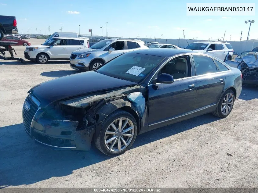 WAUKGAFB8AN050147 2010 Audi A6 3.0 Premium