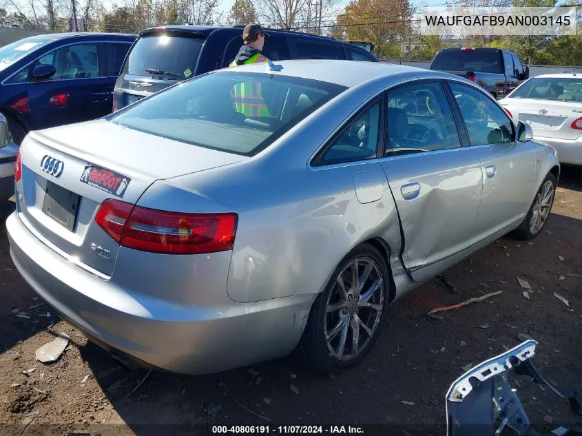 2010 Audi A6 3.0 Premium VIN: WAUFGAFB9AN003145 Lot: 40806191