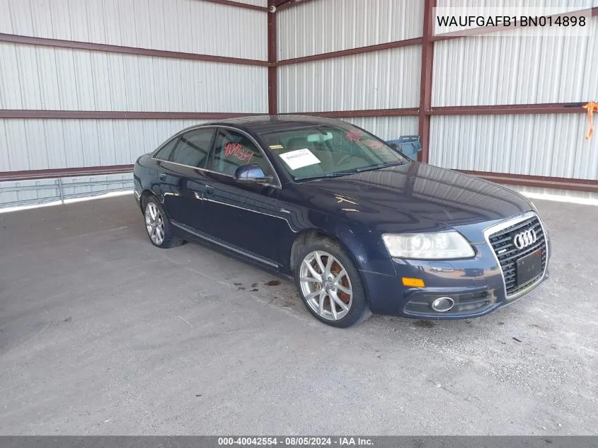 2011 Audi A6 3.0 Premium VIN: WAUFGAFB1BN014898 Lot: 40042554