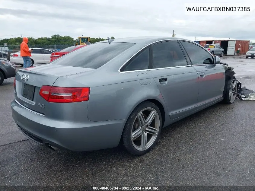 WAUFGAFBXBN037385 2011 Audi A6 3.0 Premium