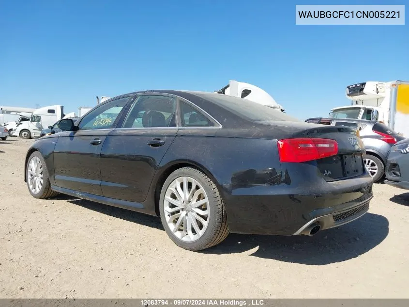 WAUBGCFC1CN005221 2012 Audi A6