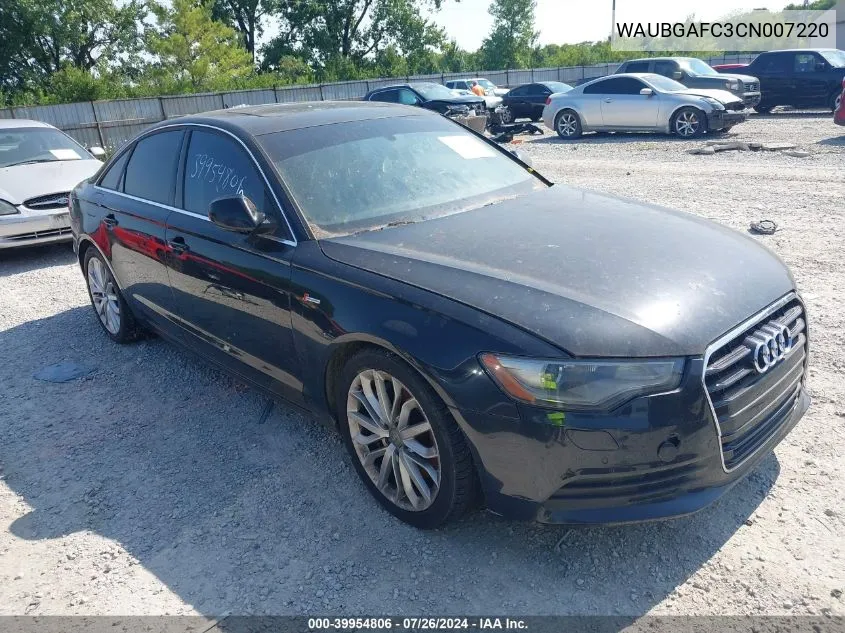 WAUBGAFC3CN007220 2012 Audi A6 3.0 Premium