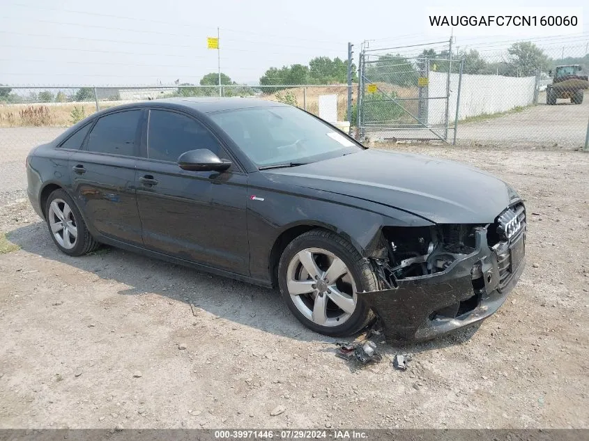 2012 Audi A6 3.0 Premium VIN: WAUGGAFC7CN160060 Lot: 39971446