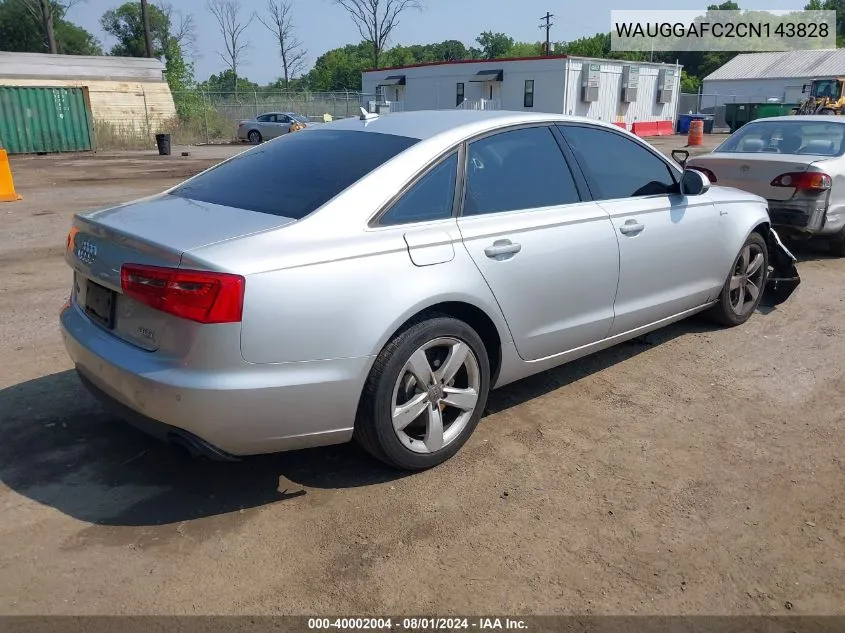 WAUGGAFC2CN143828 2012 Audi A6 3.0 Premium