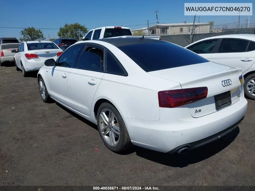 WAUGGAFC7CN046270 2012 Audi A6 3.0 Premium