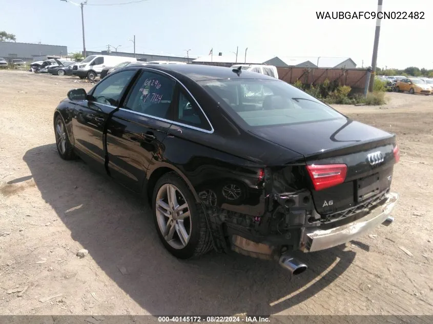 WAUBGAFC9CN022482 2012 Audi A6 3.0 Premium