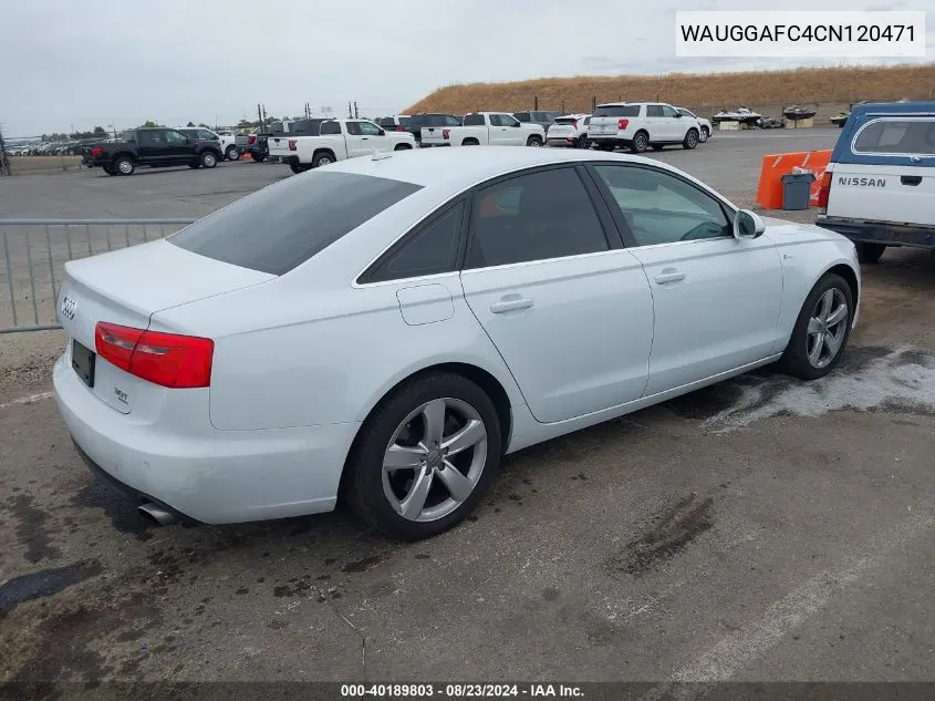 WAUGGAFC4CN120471 2012 Audi A6 3.0 Premium