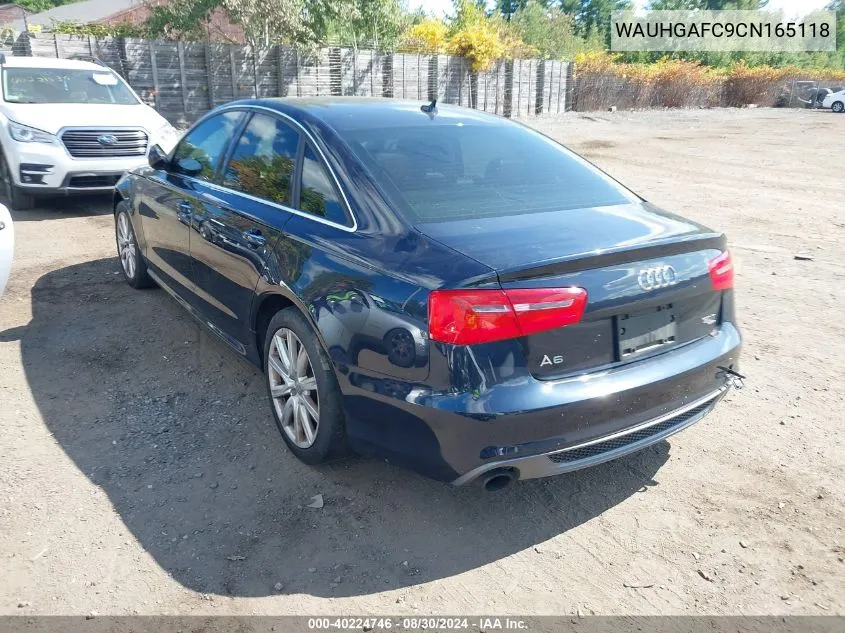 2012 Audi A6 3.0 Premium VIN: WAUHGAFC9CN165118 Lot: 40224746