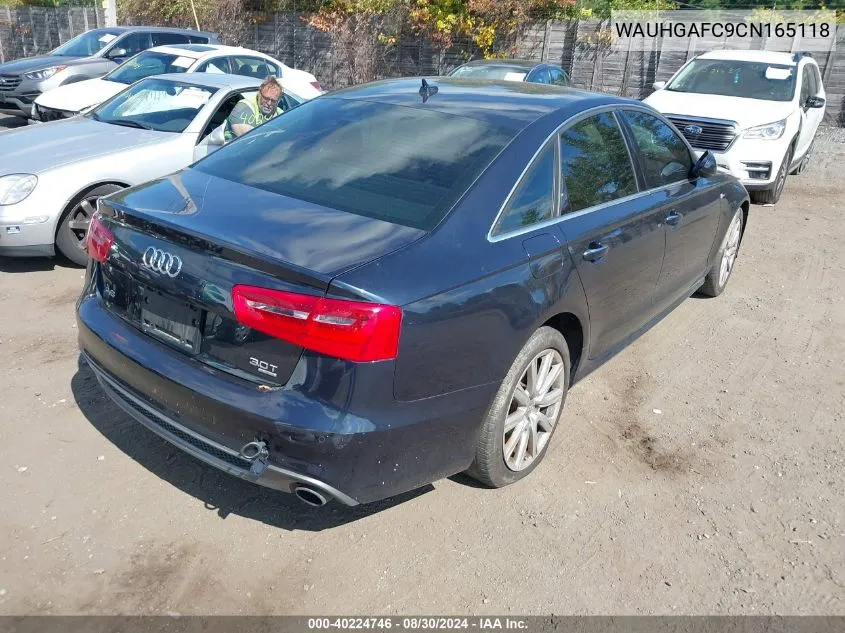 2012 Audi A6 3.0 Premium VIN: WAUHGAFC9CN165118 Lot: 40224746