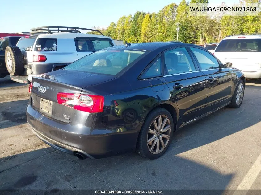 2012 Audi A6 3.0 Premium VIN: WAUHGAFC9CN071868 Lot: 40341598