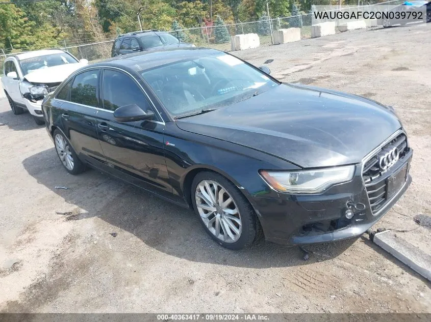 WAUGGAFC2CN039792 2012 Audi A6 3.0 Premium