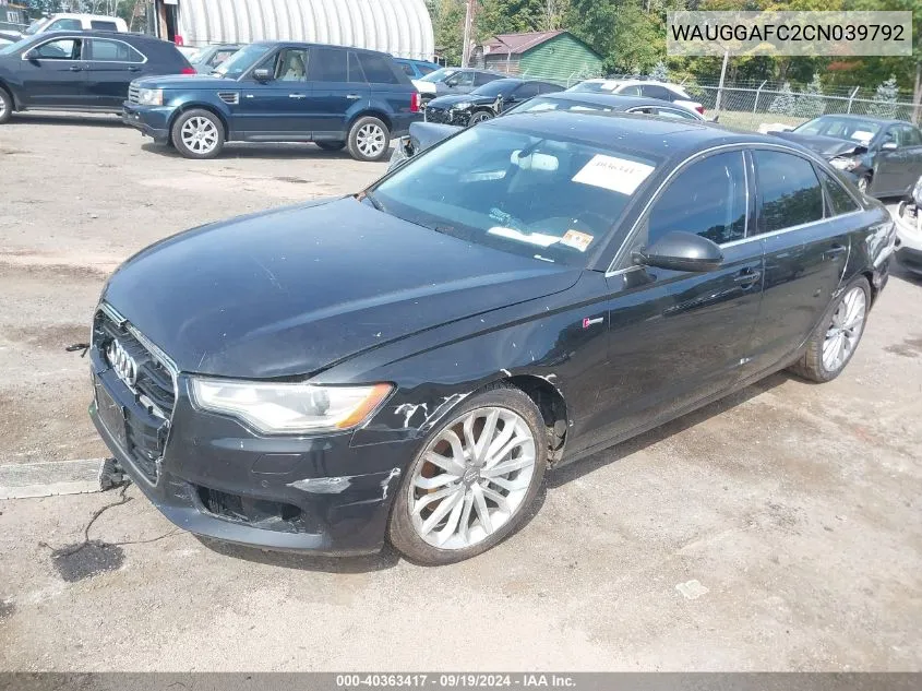 WAUGGAFC2CN039792 2012 Audi A6 3.0 Premium