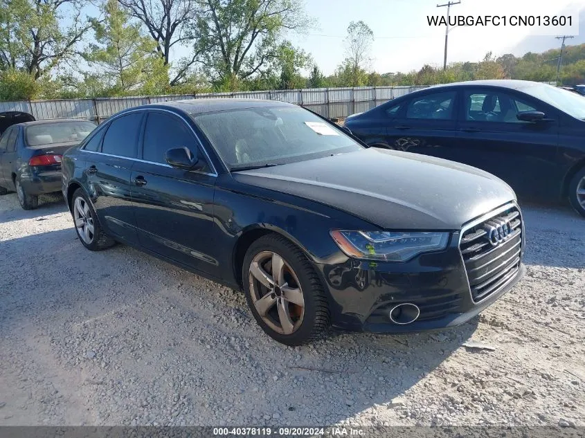 2012 Audi A6 3.0 Premium VIN: WAUBGAFC1CN013601 Lot: 40378119