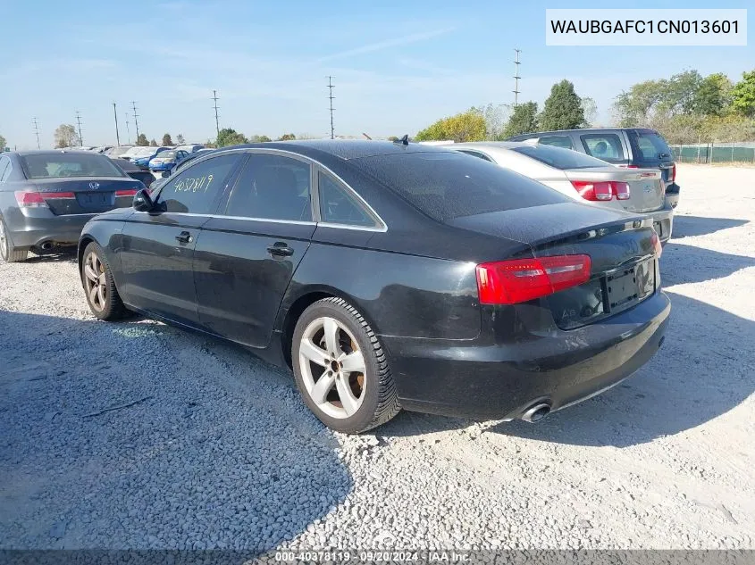 2012 Audi A6 3.0 Premium VIN: WAUBGAFC1CN013601 Lot: 40378119