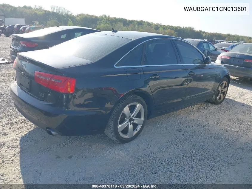 2012 Audi A6 3.0 Premium VIN: WAUBGAFC1CN013601 Lot: 40378119