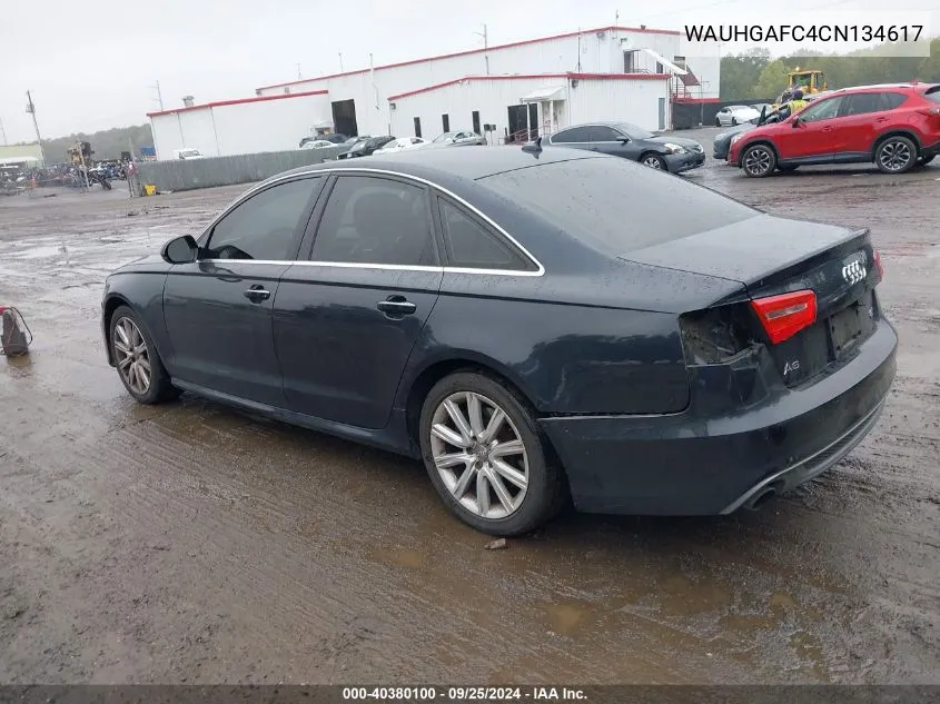 WAUHGAFC4CN134617 2012 Audi A6 3.0 Premium