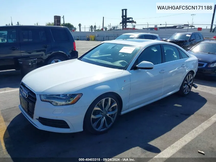 2012 Audi A6 3.0 Premium VIN: WAUHGAFC5CN171188 Lot: 40403315