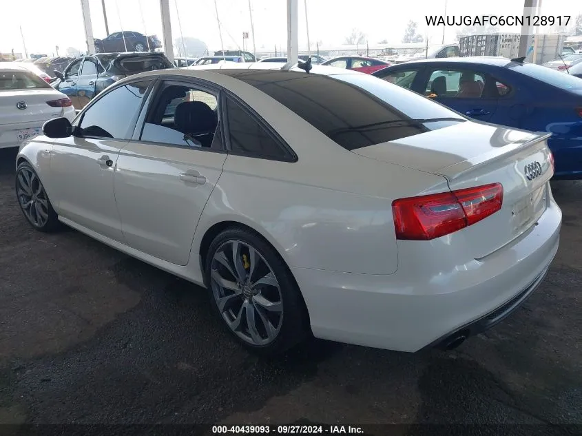 2012 Audi A6 3.0 Premium VIN: WAUJGAFC6CN128917 Lot: 40439093