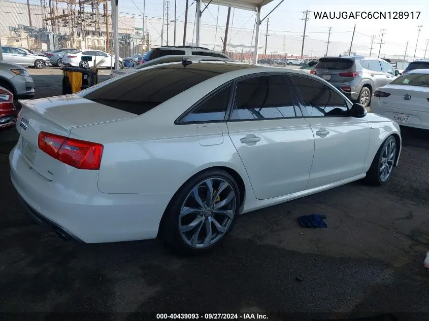 2012 Audi A6 3.0 Premium VIN: WAUJGAFC6CN128917 Lot: 40439093