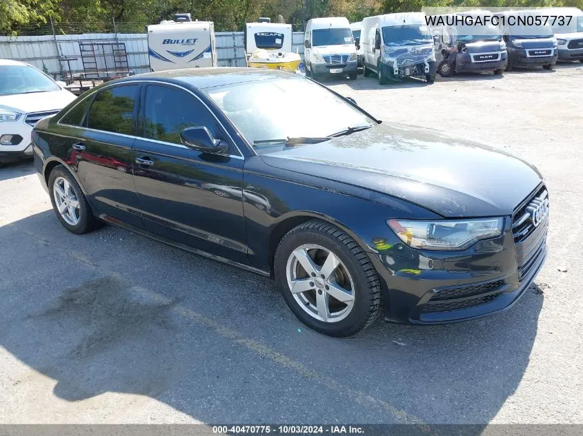 2012 Audi A6 3.0 Premium VIN: WAUHGAFC1CN057737 Lot: 40470775