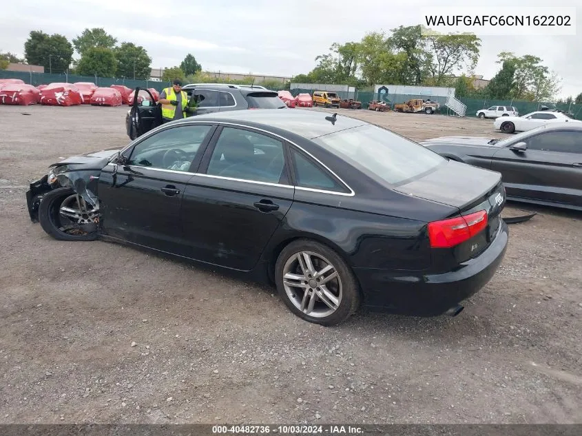 2012 Audi A6 3.0 Premium VIN: WAUFGAFC6CN162202 Lot: 40482736