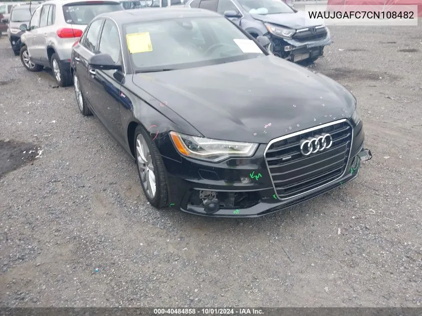 2012 Audi A6 Prestige VIN: WAUJGAFC7CN108482 Lot: 40484858