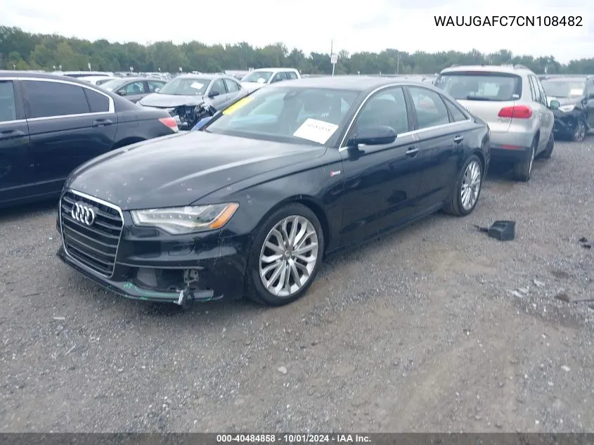 2012 Audi A6 Prestige VIN: WAUJGAFC7CN108482 Lot: 40484858