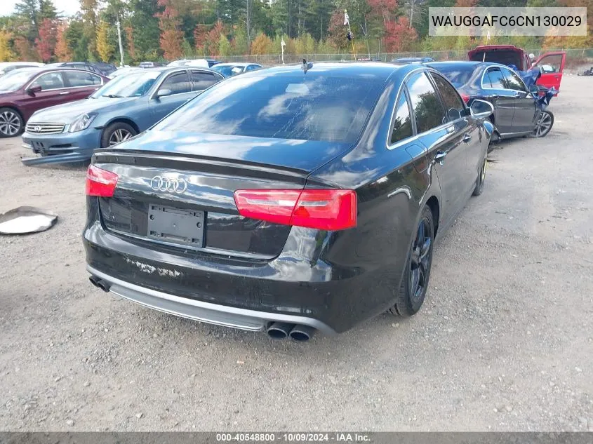 2012 Audi A6 3.0 Premium VIN: WAUGGAFC6CN130029 Lot: 40548800