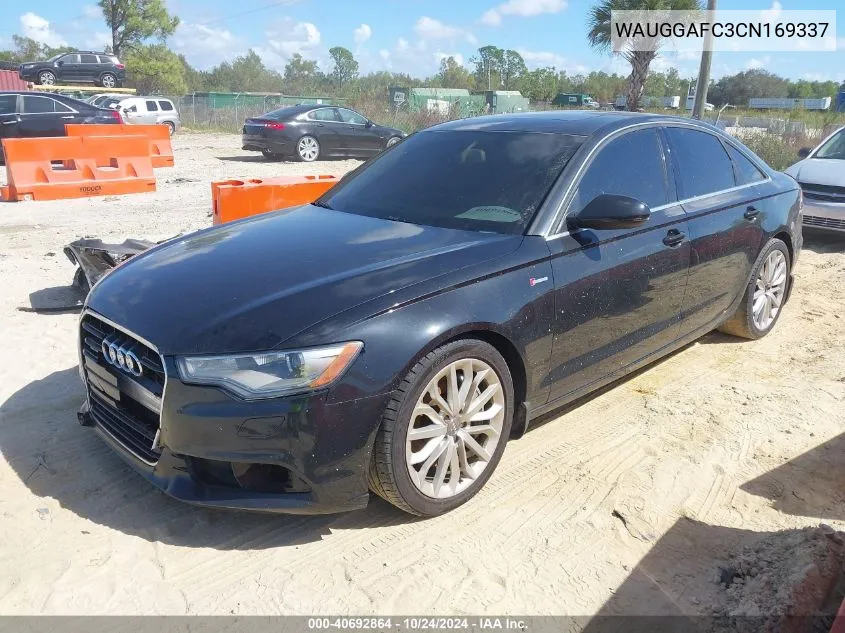 2012 Audi A6 3.0 Premium VIN: WAUGGAFC3CN169337 Lot: 40692864