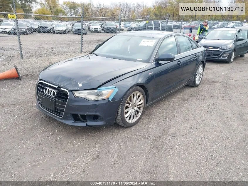 2012 Audi A6 3.0 Premium VIN: WAUGGBFC1CN130719 Lot: 40791170