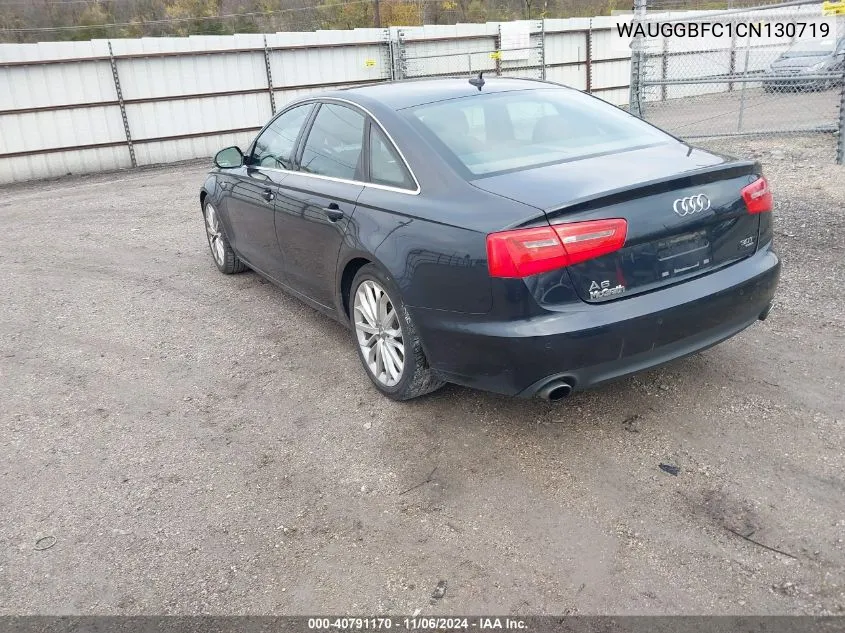 2012 Audi A6 3.0 Premium VIN: WAUGGBFC1CN130719 Lot: 40791170