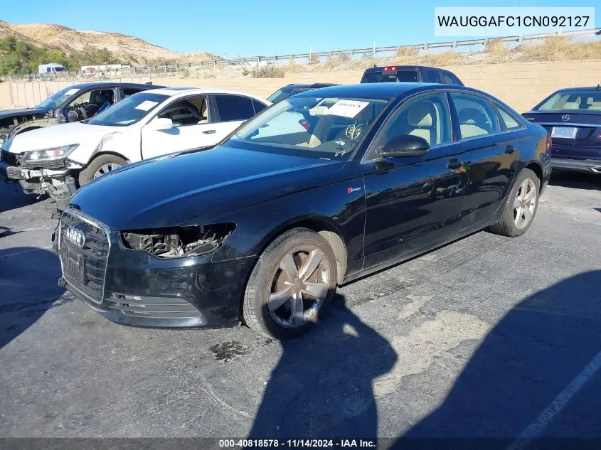 2012 Audi A6 3.0 Premium VIN: WAUGGAFC1CN092127 Lot: 40818578