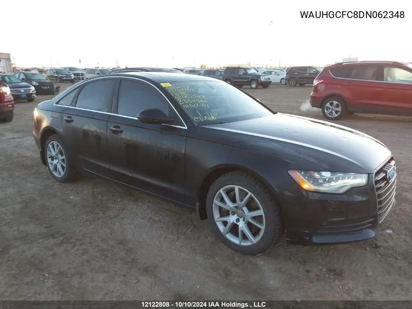 2013 Audi A6 VIN: WAUHGCFC8DN062348 Lot: 12122808