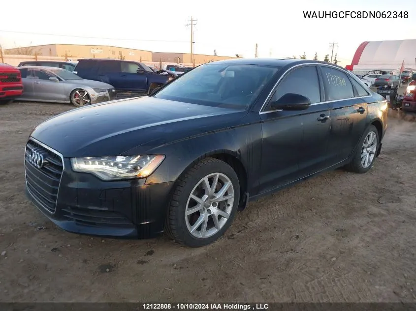 2013 Audi A6 VIN: WAUHGCFC8DN062348 Lot: 12122808