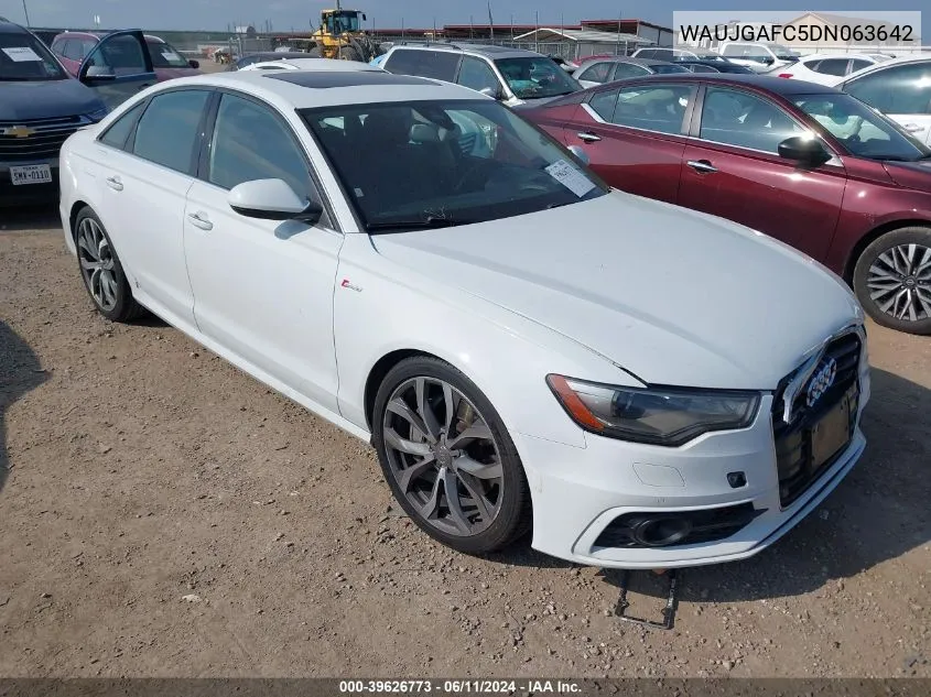 WAUJGAFC5DN063642 2013 Audi A6 3.0T Premium