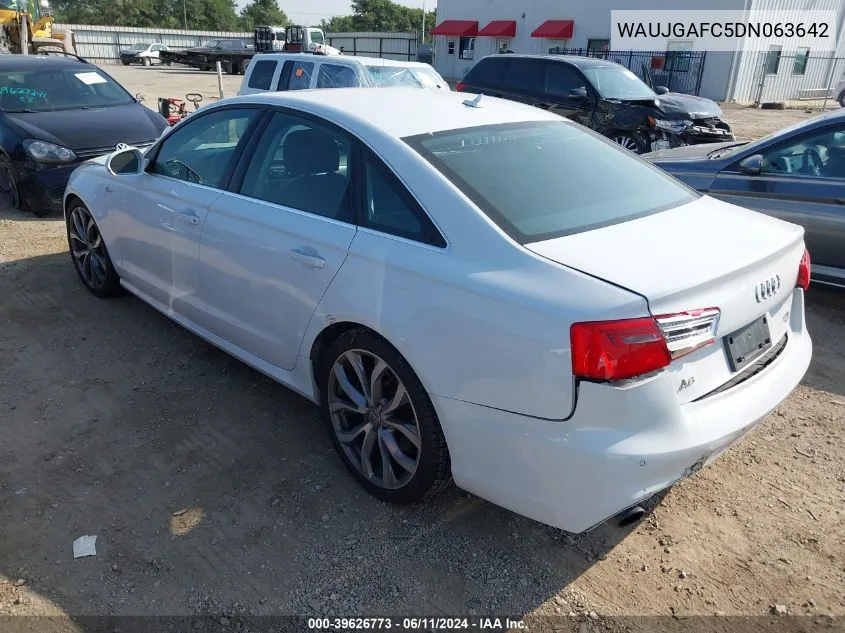 WAUJGAFC5DN063642 2013 Audi A6 3.0T Premium