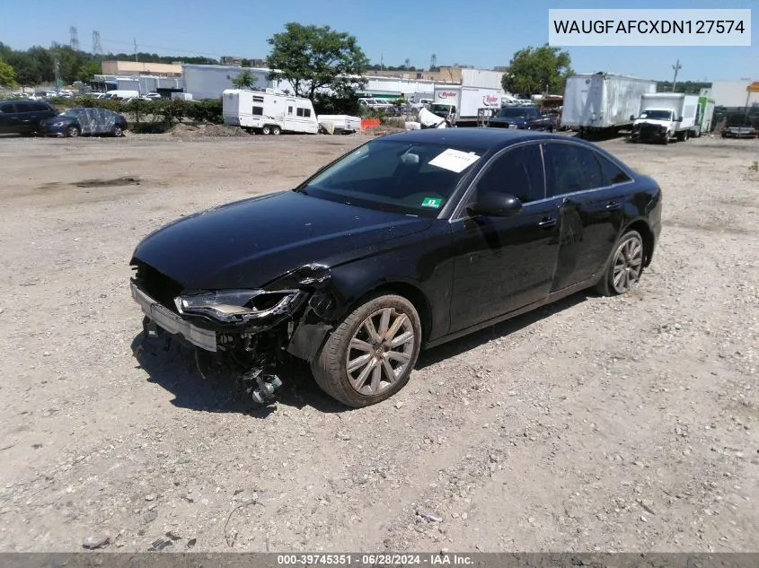 WAUGFAFCXDN127574 2013 Audi A6 2.0T Premium