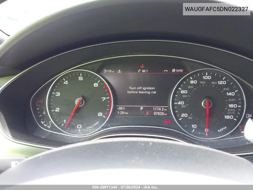 WAUGFAFC5DN022327 2013 Audi A6 2.0T Premium