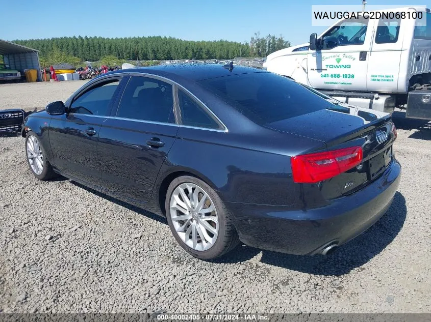 WAUGGAFC2DN068100 2013 Audi A6 3.0T Premium