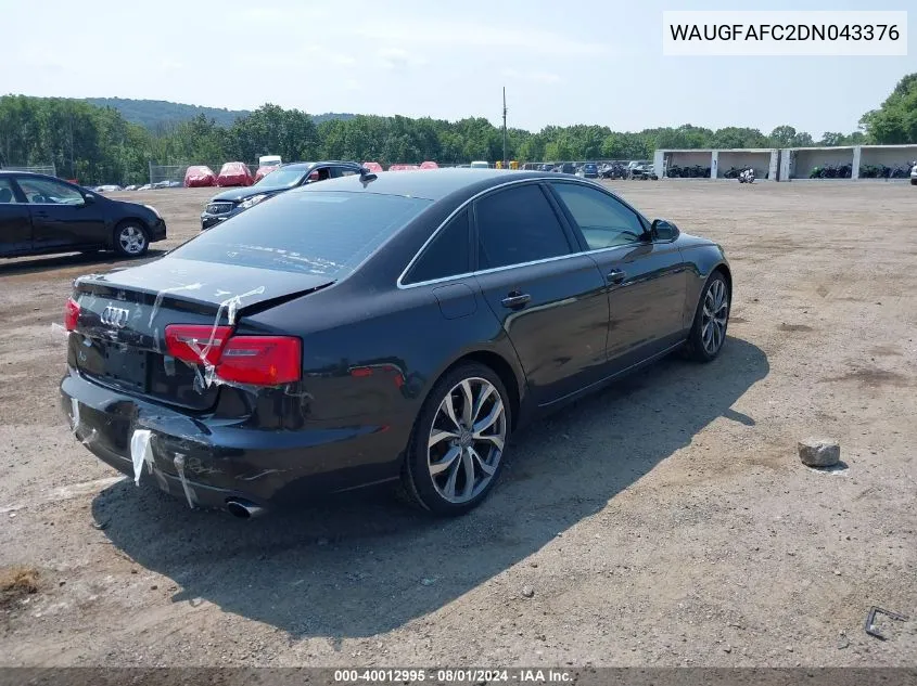 WAUGFAFC2DN043376 2013 Audi A6 2.0T Premium