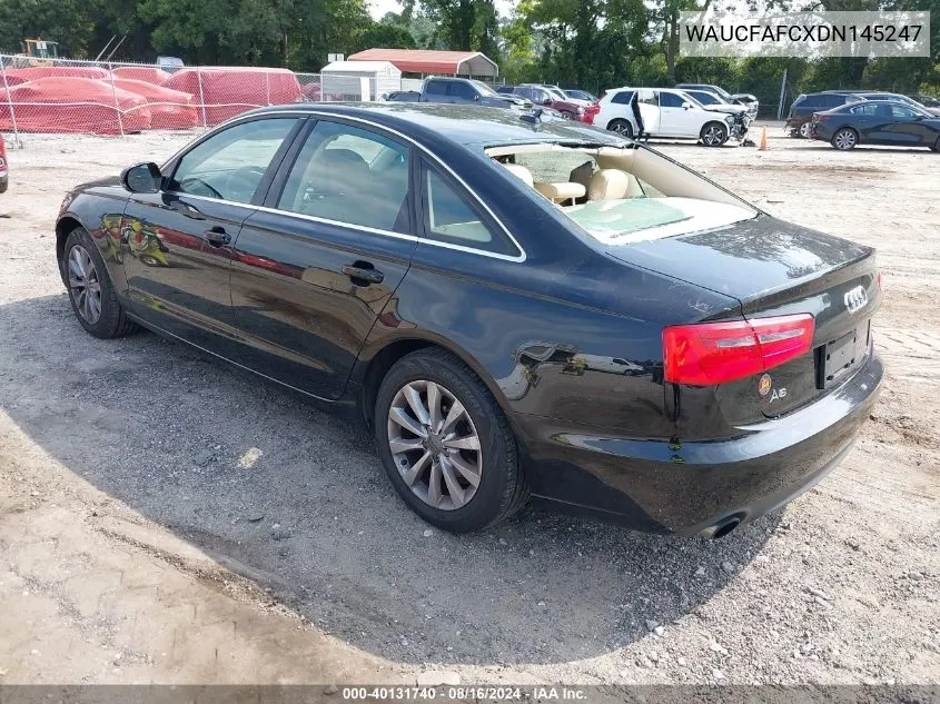 WAUCFAFCXDN145247 2013 Audi A6 2.0T Premium