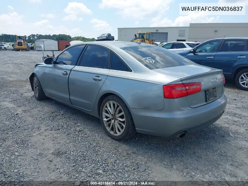 2013 Audi A6 Premium VIN: WAUFFAFC5DN036837 Lot: 40158414