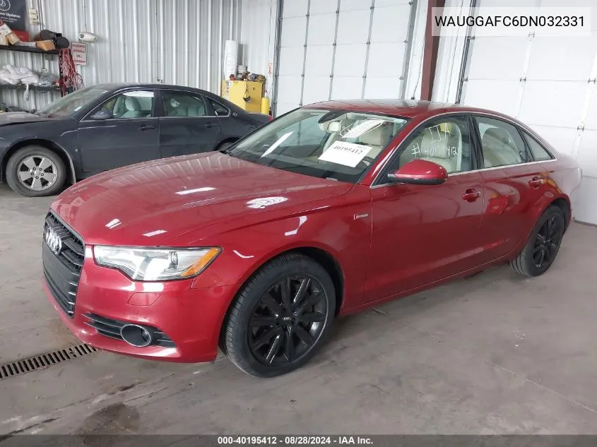 WAUGGAFC6DN032331 2013 Audi A6 3.0T Premium