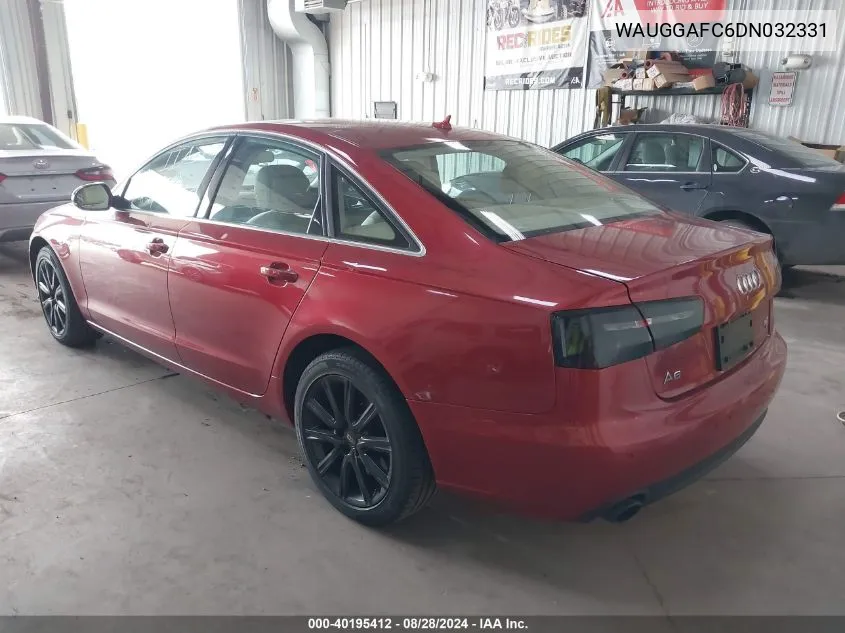 WAUGGAFC6DN032331 2013 Audi A6 3.0T Premium