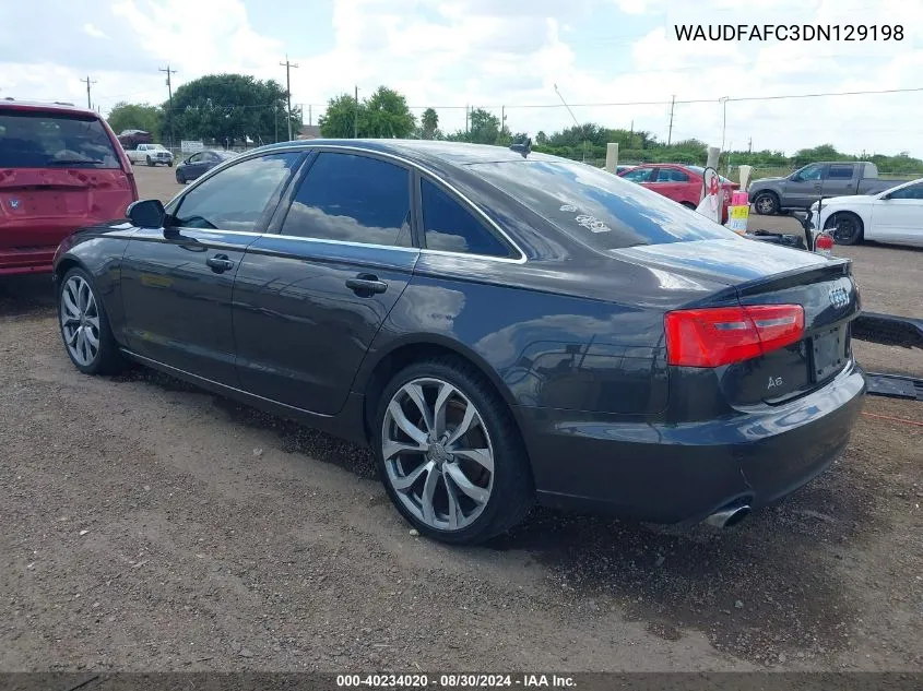 WAUDFAFC3DN129198 2013 Audi A6 2.0T Premium