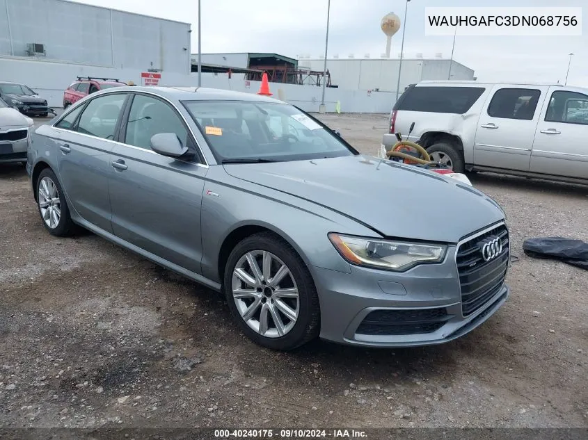 2013 Audi A6 3.0T Premium VIN: WAUHGAFC3DN068756 Lot: 40240175