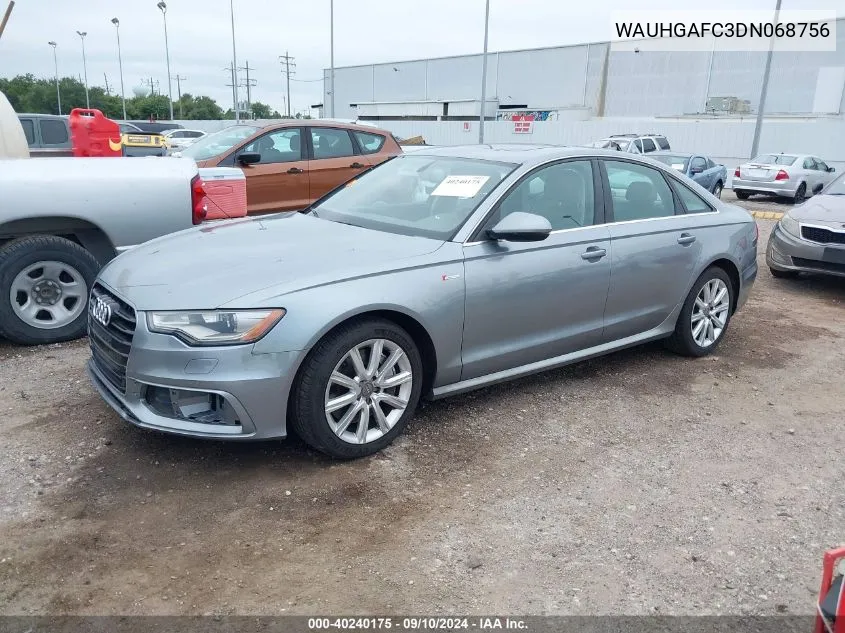 2013 Audi A6 3.0T Premium VIN: WAUHGAFC3DN068756 Lot: 40240175