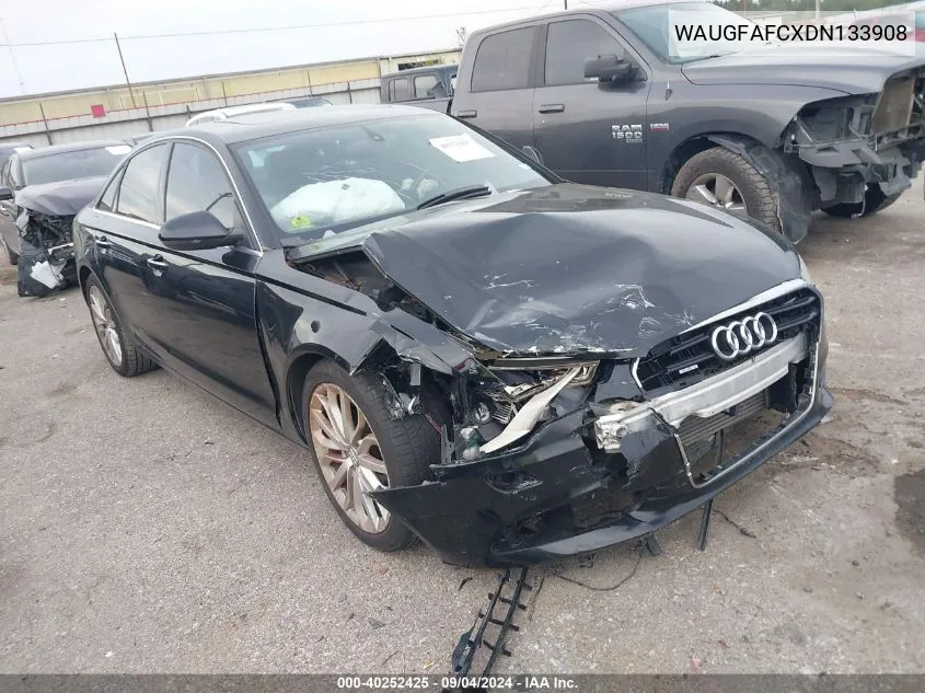 2013 Audi A6 Premium Plus VIN: WAUGFAFCXDN133908 Lot: 40252425